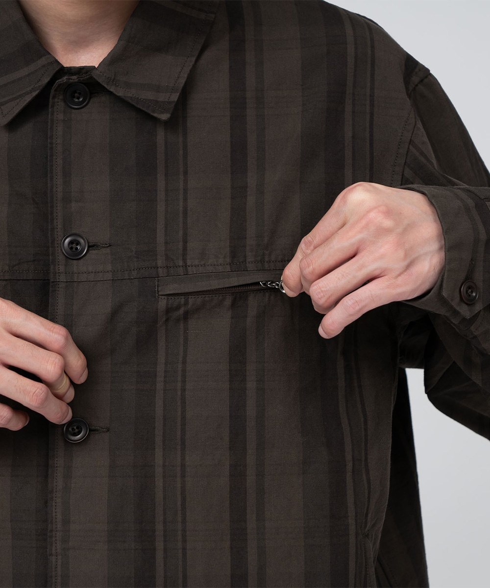 格紋外套 Plaid Dock Jacket