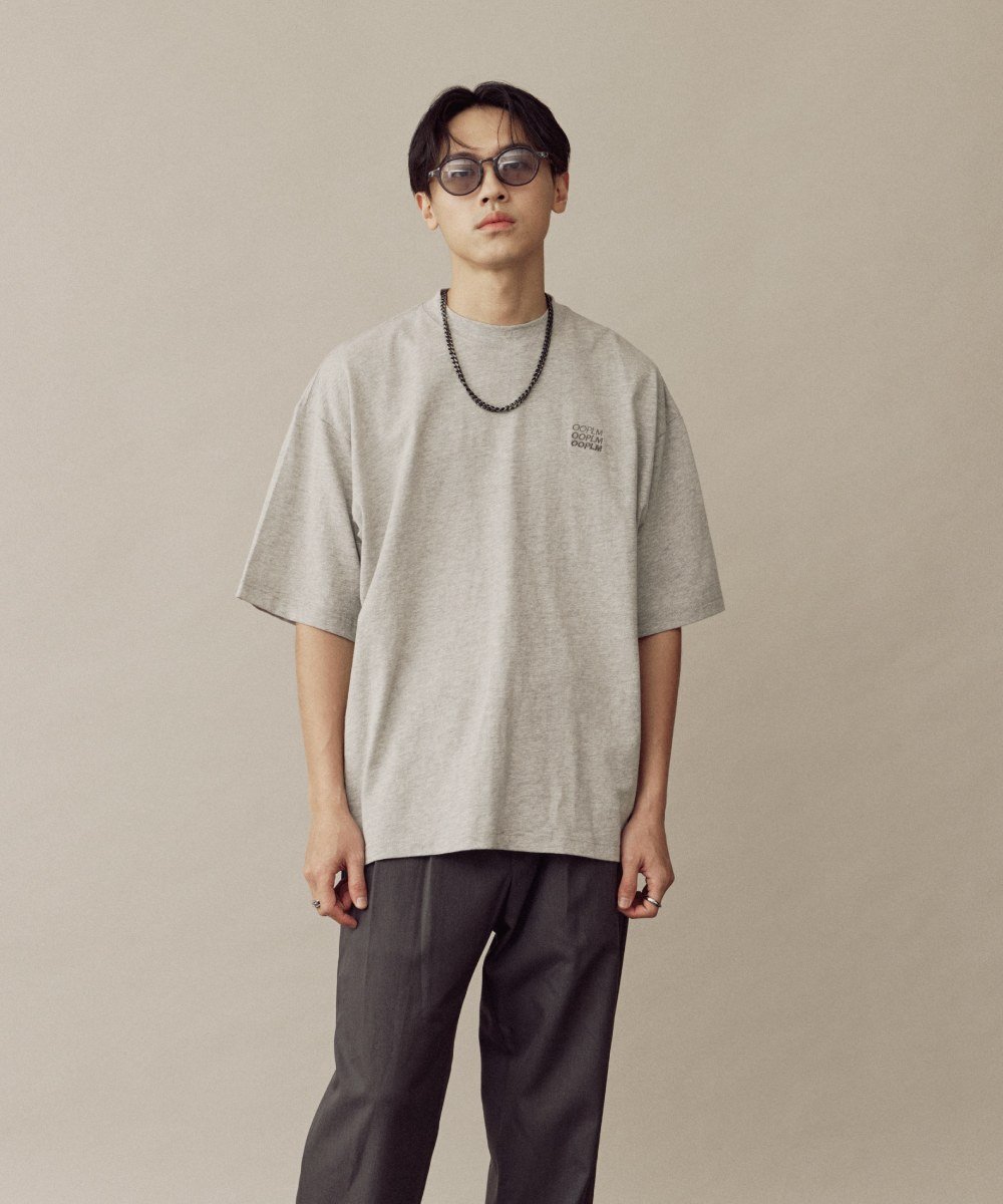 寬版經典疊字LOGO TEE