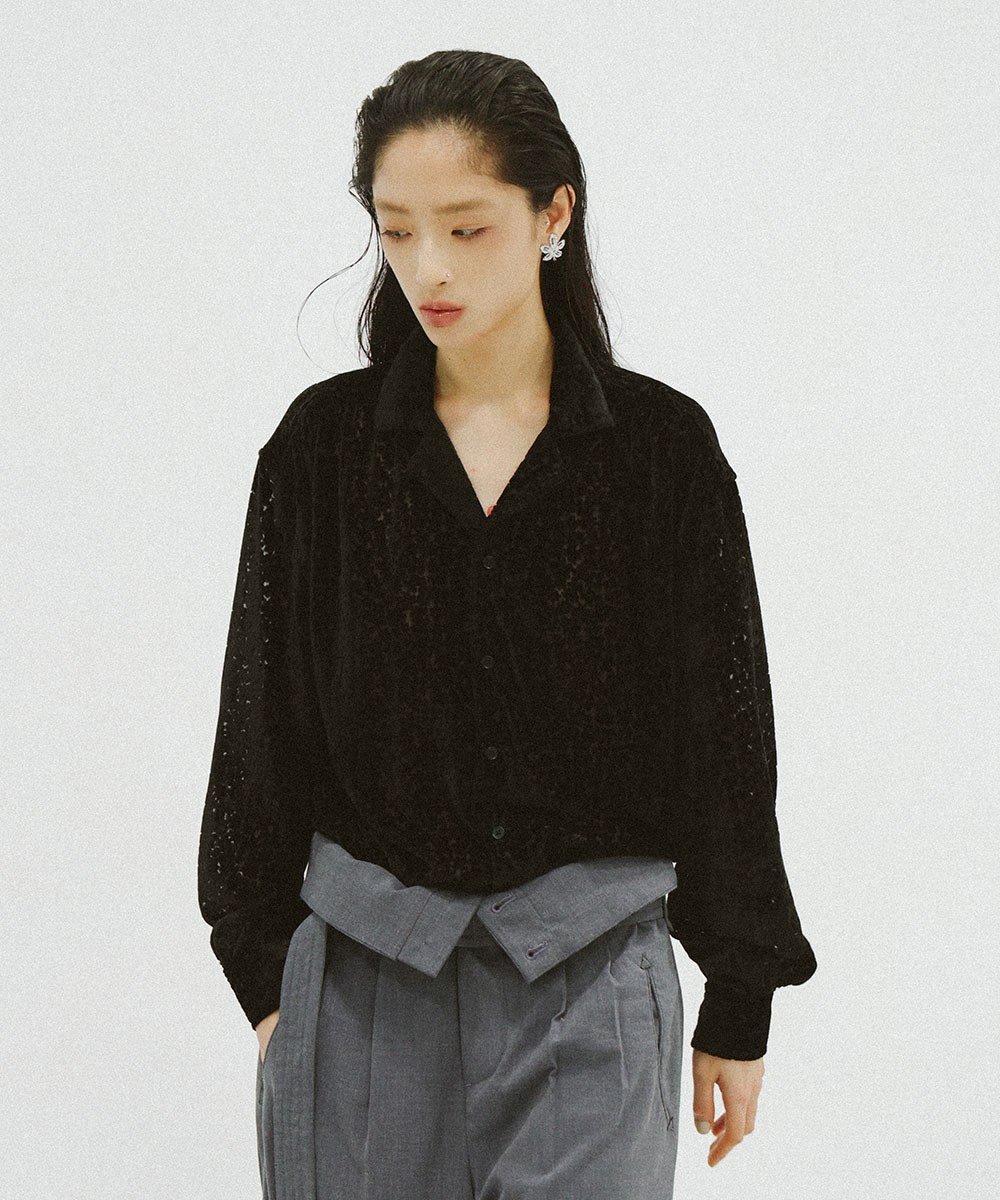 Devoré Floral Shirt