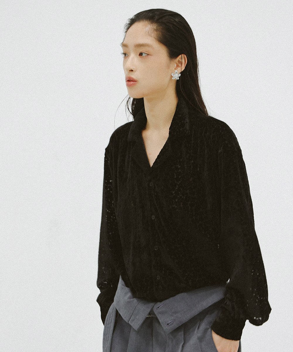 Devoré Floral Shirt