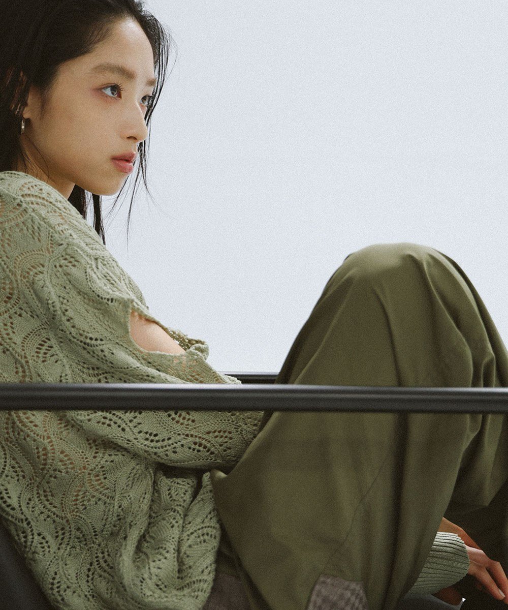 Pleated Military Trousers