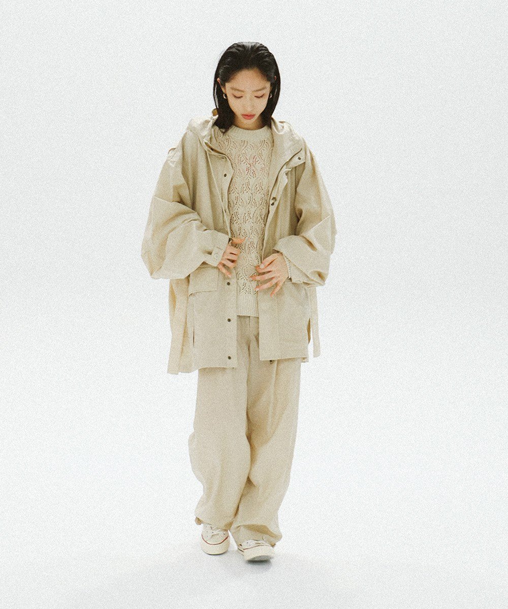 Pleated Military Trousers