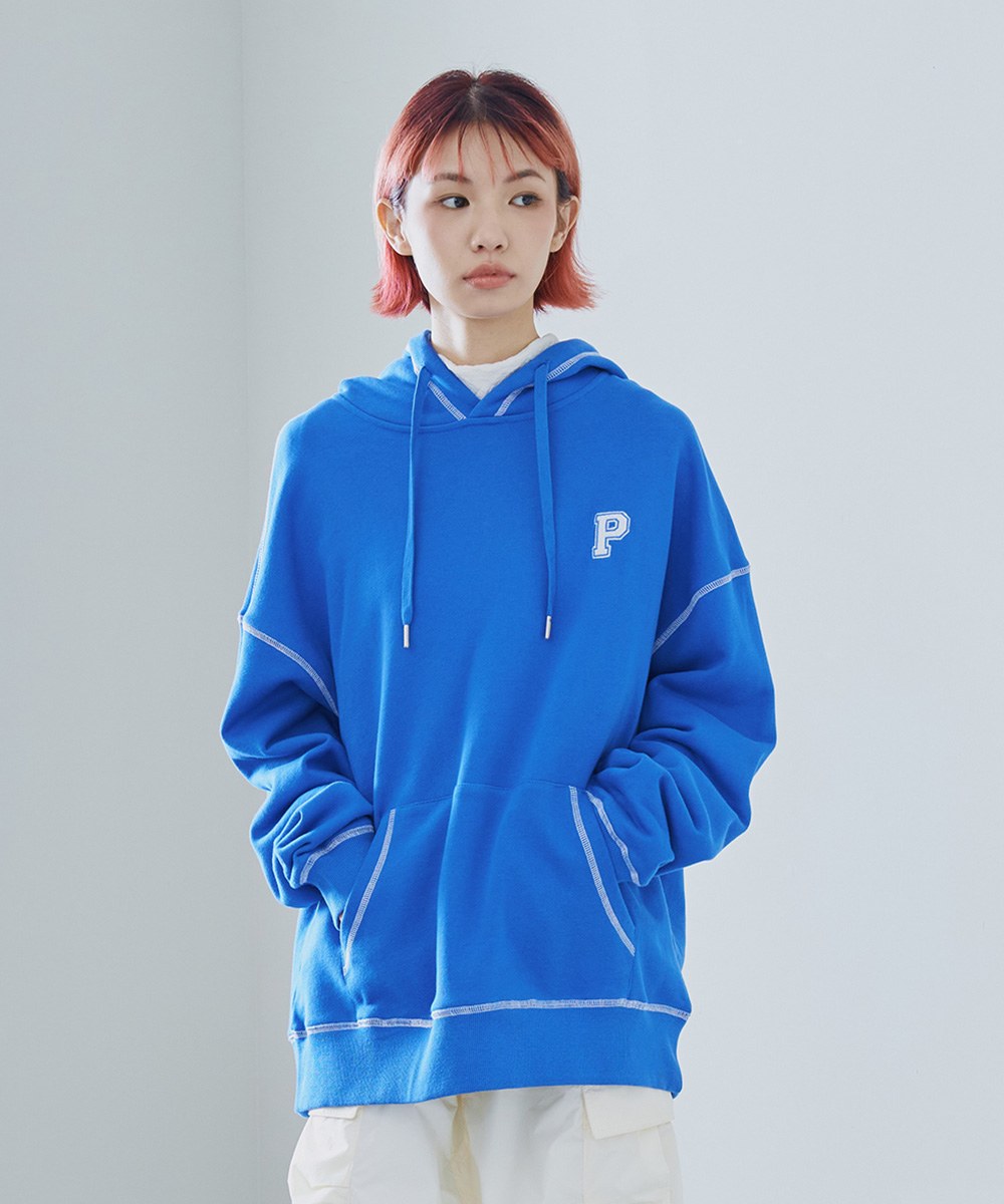 P-logo 撞色車線帽TEE