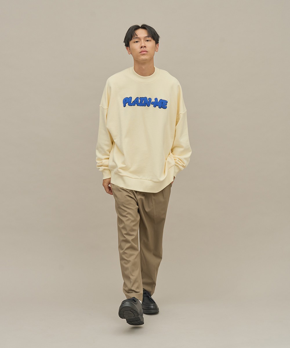 plain-me 經典毛巾繡大學Tee