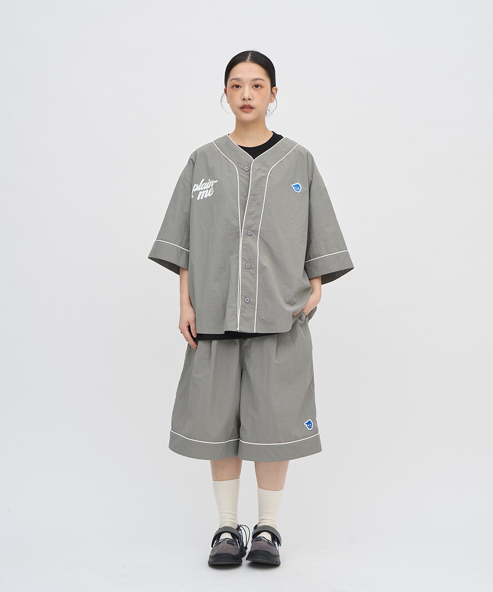 小P觀賽棒球襯衫
