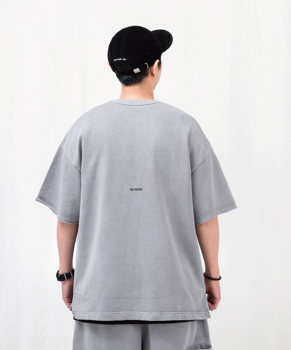 水洗寬版套裝上衣 WASHED FRENCH TERRY T-SHIRT