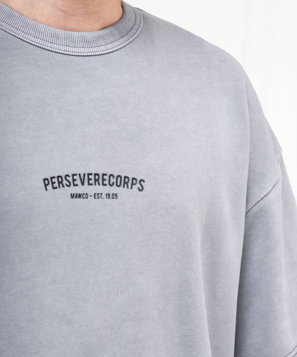 水洗寬版套裝上衣 WASHED FRENCH TERRY T-SHIRT