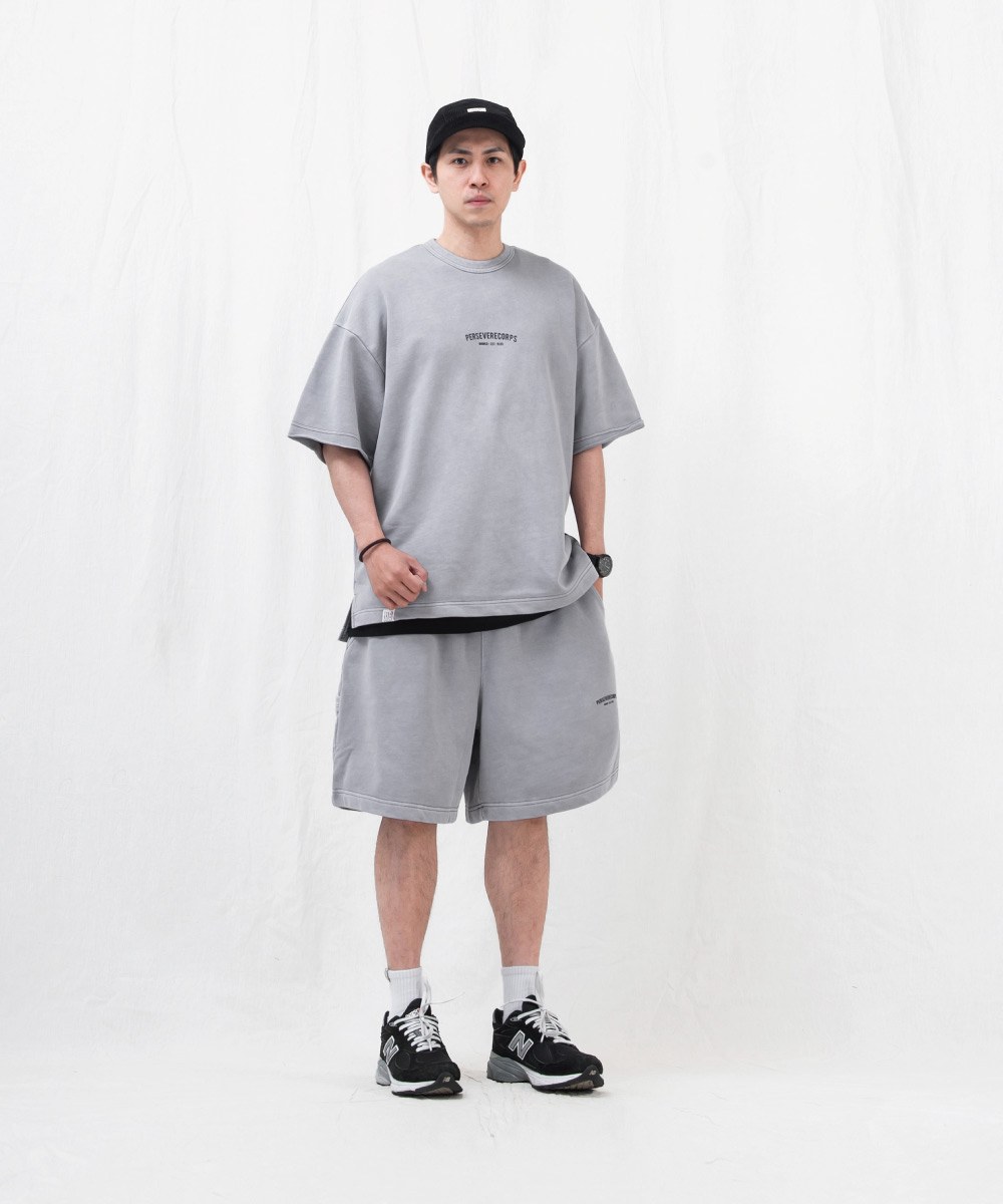 水洗寬版套裝上衣 WASHED FRENCH TERRY T-SHIRT