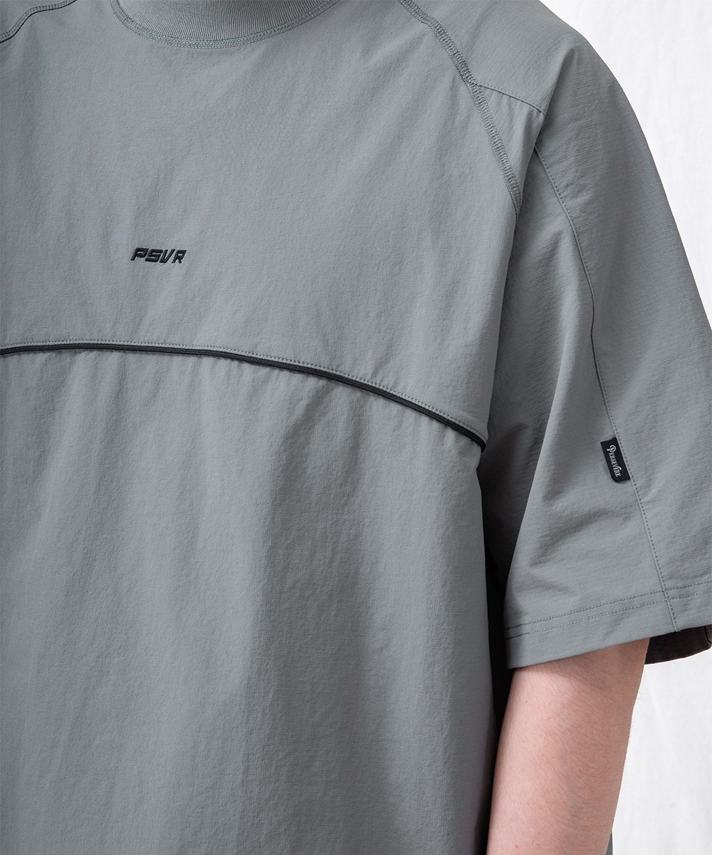 出芽飾邊上衣 MATTE NYLON WATER-REPELLENT T-