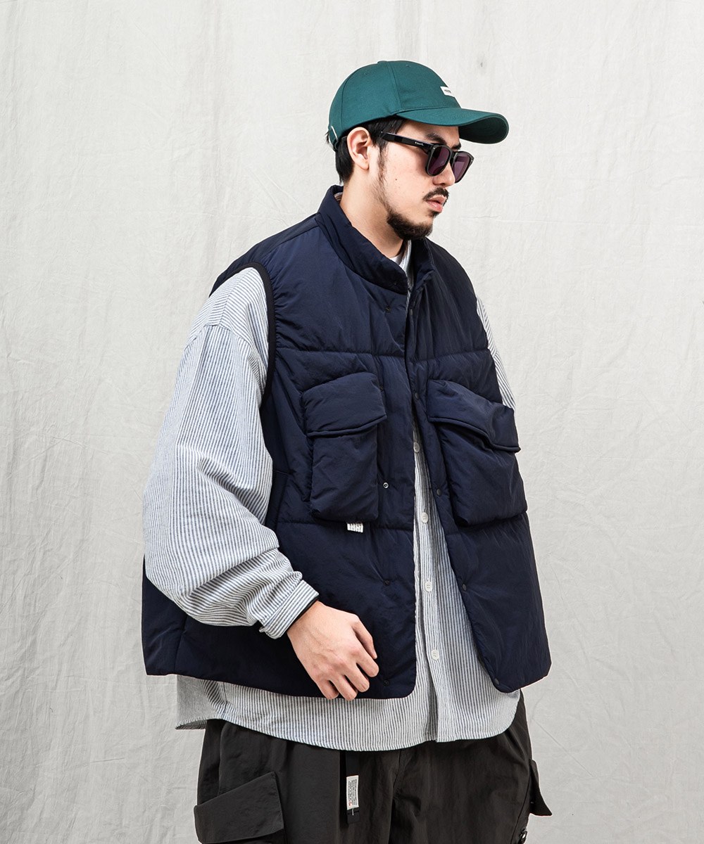 防潑水鋪棉背心 water-repellent padded gilet