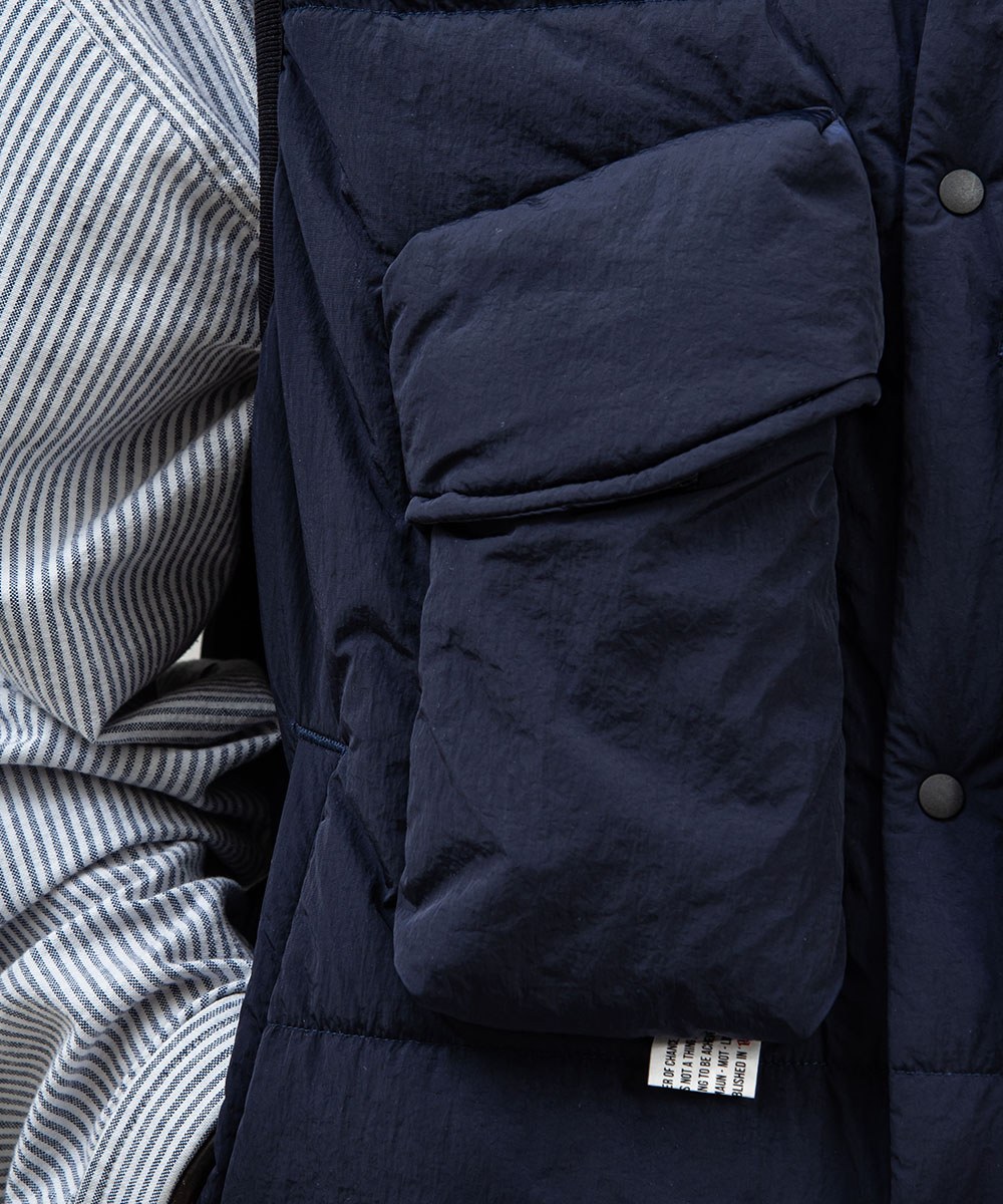 防潑水鋪棉背心 water-repellent padded gilet