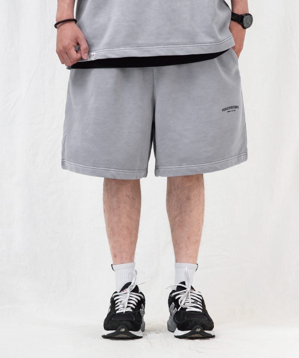 水洗寬版套裝短褲 WASHED FRENCH TERRY SHORTS