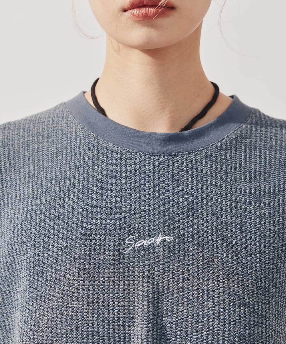 經典草寫logo短版TEE