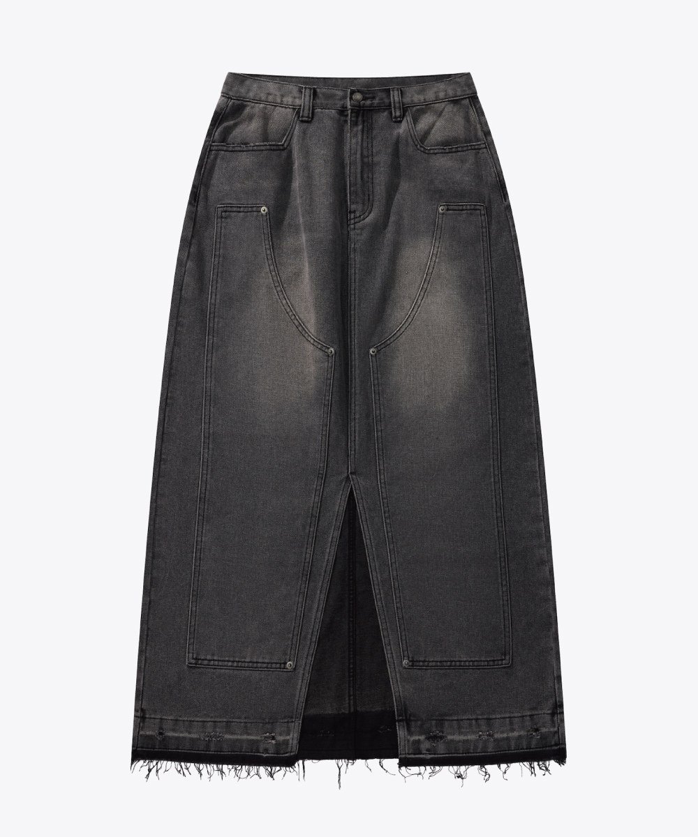 牛仔長裙 Double Knee Denim Full Skirts