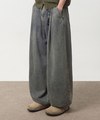 DMB1411-251 弧形牛仔褲 LINEN-LIKE CURVED DENIM PANTS