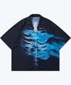 SNS0219-241 印花開領襯衫 Flame＆Bone Overprint Collar Shirt