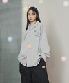PLN3339-242 和樂龍龍刺繡墜感長袖襯衫
