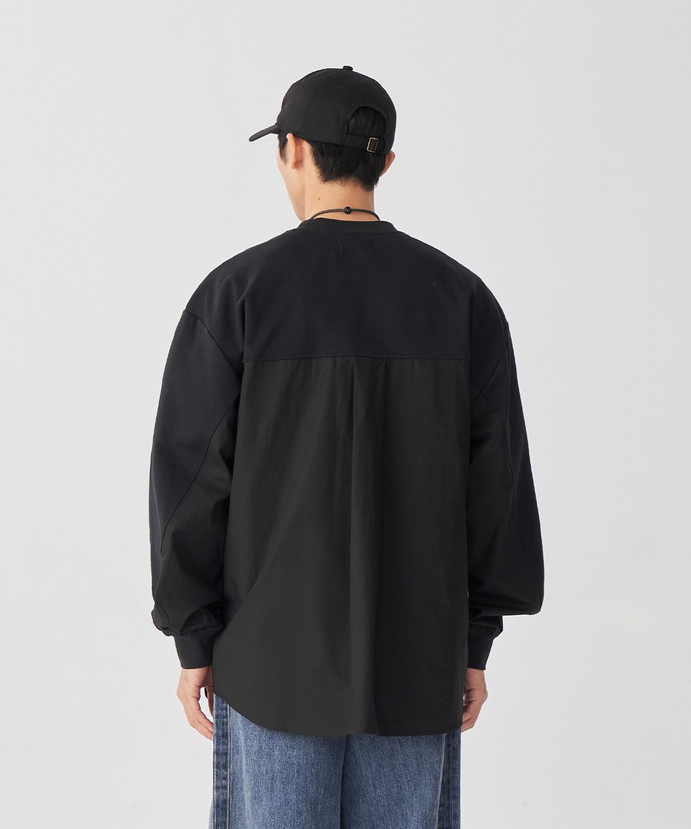 拼接長袖T恤 Back Shirt LS T-Shirt