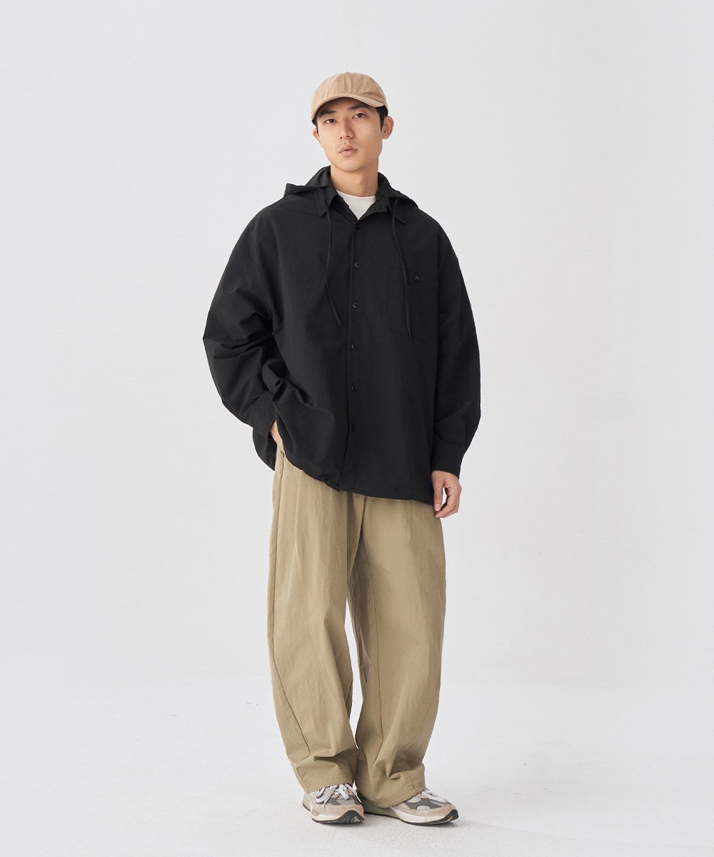 可拆連帽襯衫 Pocket Detachable Hood Shirt