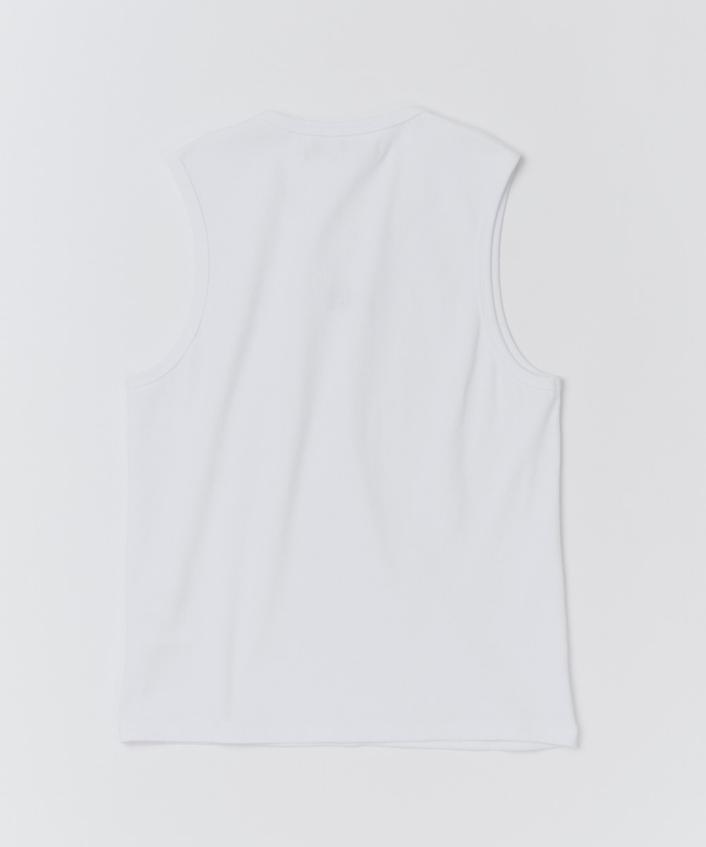 刺繡羅紋背心 Logo Ribbed Tank Top