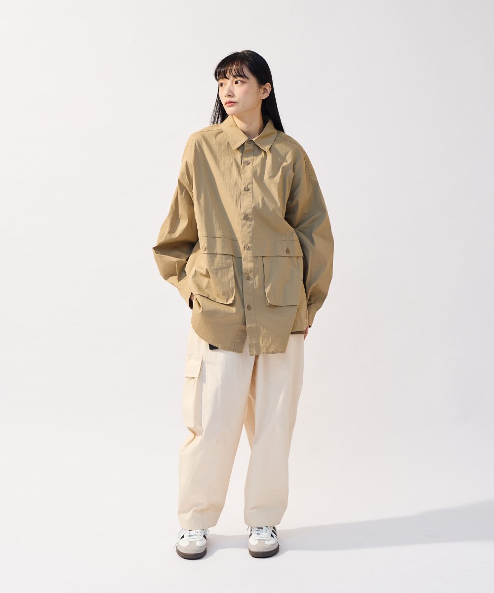 全天候舒適口袋OVERSIZE襯衫