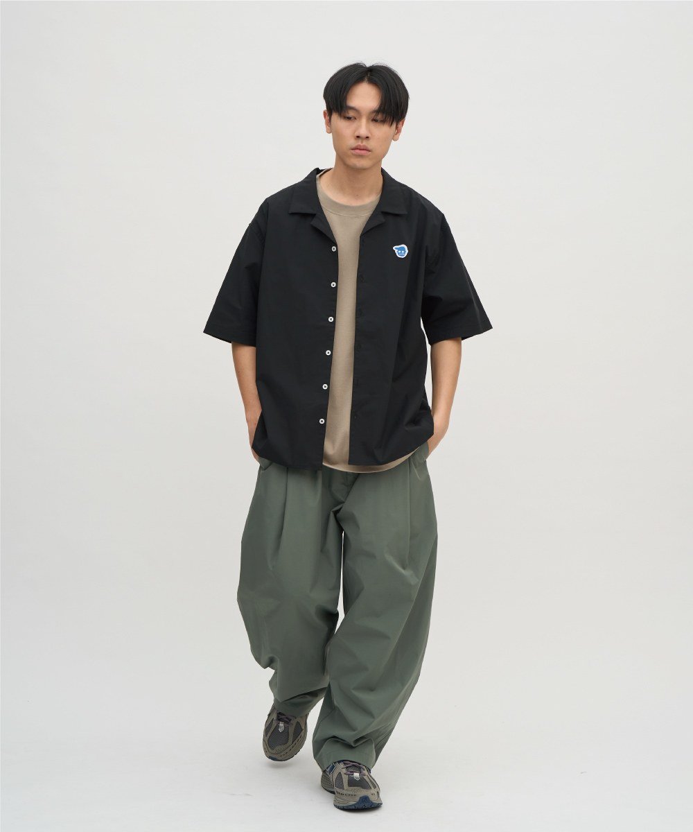 小P社長開領短袖襯衫